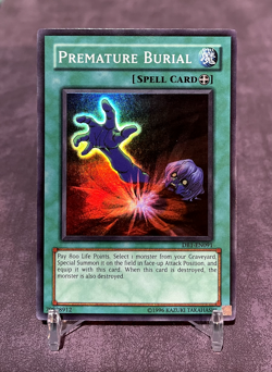 Premature Burial db1-en091 Super Rare Yu-Gi-Oh! TCG Near Mint - Image 1