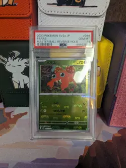 PSA 10 Paras Master Ball Mirror Holo 046/165 SV2a Pokemon Card 151 Japanese TCG - Image 1