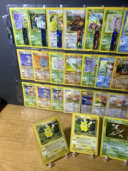 Large Lot Of Jungle Set Pokemon Cards 8 Sheets! 12 First Editions!! - Image 2