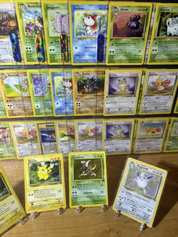 Large Lot Of Jungle Set Pokemon Cards 8 Sheets! 12 First Editions!! - Image 3