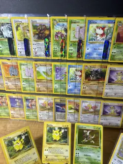 Large Lot Of Jungle Set Pokemon Cards 8 Sheets! 12 First Editions!! - Image 5