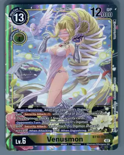 Venusmon BT10-042 02 SR Digimon Super Rare Card Holo Foil Bandai - Image 1