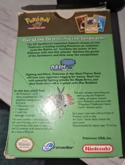Ex Sandstorm OASIS Theme Deck Pokemon TCG Armaldo Opened Box Worn, 60 Card Deck - Image 2
