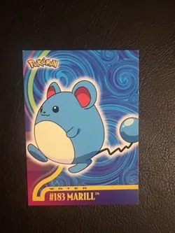 Pokemon Card - Marill #183 - Johto Series - Topps - Image 1