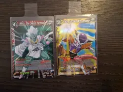 Bt21 Pre-release 123 UC and 030 RARE Dragonball Super Card Game - Image 1