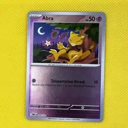 Abra 054/132 Common Reverse Holo Mega Evolution Pokemon Card NM - Image 1