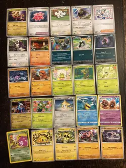 100 Pokemon cards. All Cards Pictured. Bulk. Holo. Reverse Holo. No Energy. - Image 2