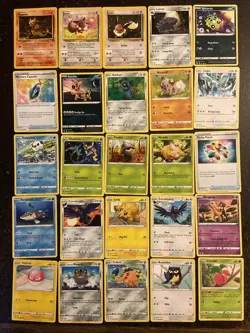 100 Pokemon cards. All Cards Pictured. Bulk. Holo. Reverse Holo. No Energy. - Image 3