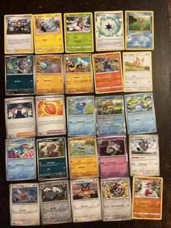 100 Pokemon cards. All Cards Pictured. Bulk. Holo. Reverse Holo. No Energy. - Image 4