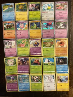100 Pokemon cards. All Cards Pictured. Bulk. Holo. Reverse Holo. No Energy. - Image 3