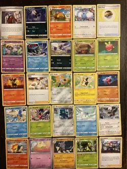 100 Pokemon cards. All Cards Pictured. Bulk. Holo. Reverse Holo. No Energy. - Image 4