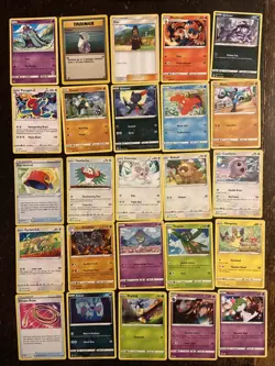 100 Pokemon cards. All Cards Pictured. Bulk. Holo. Reverse Holo. No Energy. - Image 3