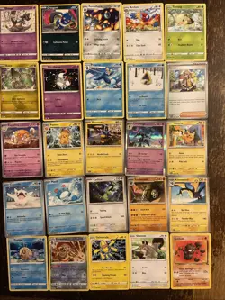 100 Pokemon cards. All Cards Pictured. Bulk. Holo. Reverse Holo. No Energy. - Image 4