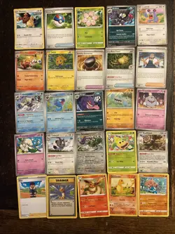 100 Pokemon cards. All Cards Pictured. Bulk. Holo. Reverse Holo. No Energy. - Image 2