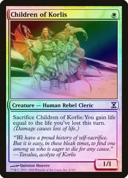 Children of Korlis FOIL Time Spiral PLD White Common MAGIC MTG CARD ABUGames - Image 1