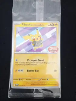 Pikachu Berkemeja Batik 154/SV-P Pikachu's Indonesia Journey Exclusive Card - Image 1