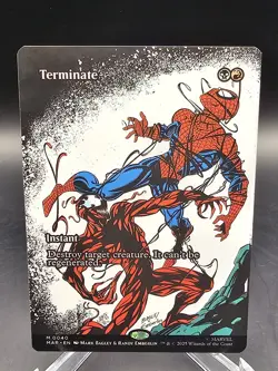 Terminate FULL ART NM/M MTG Spider-man Magic Card Marvel - Image 1