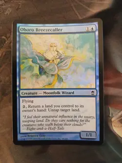 Magic The Gathering Oboro Breezecaller FOIL Saviors of Kamigawa MP (1) - Image 1
