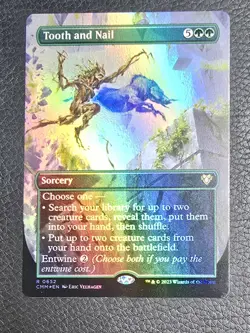 Tooth and Nail (Borderless) Commander Masters Foil Rare #652 NM MTG Magic - Image 1