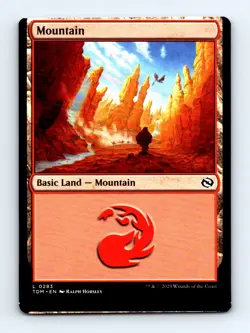#283 2025 Tarkir: Dragonstorm Mountain Common MISCUT - Image 1