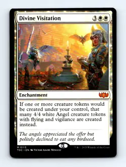 #113 2025 Tarkir: Dragonstorm Commander Divine Visitation Mythic MISCUT - Image 1