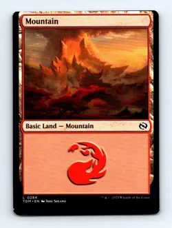 #284 2025 Tarkir: Dragonstorm * Mountain Common MISCUT - Image 1