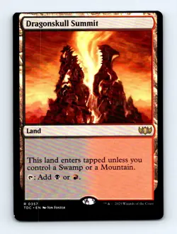#357 2025 Tarkir: Dragonstorm Commander Dragonskull Summit Rare MISCUT - Image 1