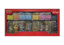 NEW Pokemon TCG Prismatic Evolutions Costco 8 Mini-Tin Bundle Promos - Image 1