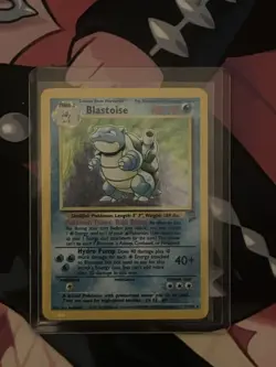 Pokemon TCG Blastoise Base Set 2 Holo Unlimited Rare Card Near Mint Condition - Image 1
