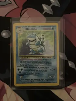 Pokemon TCG Blastoise Base Set 2 Holo Unlimited Rare Card Near Mint Condition - Image 2