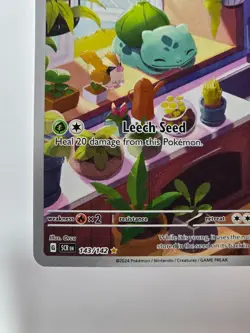 POKEMON Bulbasaur 143/142 Illustration Rare Scarlet & Violet 151 2024 - Image 4
