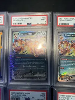 8 Pokemon Slab Graded Lot Pikachu Charizard Zapdos Crobat Hoothoot PSA 10 PSA 9 - Image 4