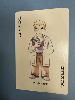1996 Pokemon Professor Oak - Joker - Red Charizard Back Vintage Rare Light Play - Image 1