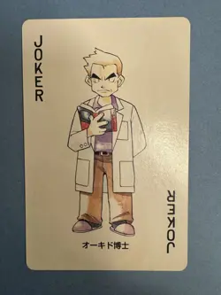1996 Pokemon Professor Oak - Joker - Red Charizard Back Vintage Rare Light Play - Image 2