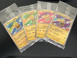 SEALED SET - 4 Pikachu Batik Indonesia Promo Pokemon 101/SV-P 155 154 190/SV-P - Image 1