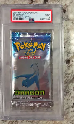 2003 Nintendo Pokemon Ex Dragon Foil Pack - LATIOS PSA 9 *T202 - Image 1