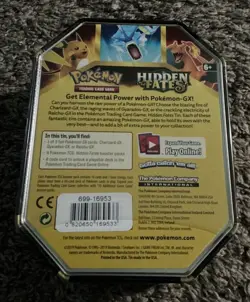 Pokemon TCG Hidden Fates Raichu GX Tin - Factory Sealed - NEW - Image 2