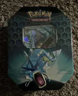 Pokemon TCG Hidden Fates Gyarados GX Tin NEW & Factory Sealed - Image 1