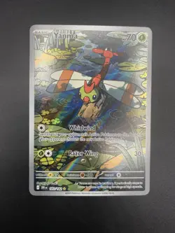 2025 Pokemon Destined Rivals Illustration Rare Full Art Holo Yanma 183/182 NM - Image 1