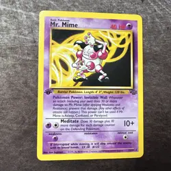 Pokemon TCG - MR. MIME - 1ST EDITION - 22/64 - RARE - WOTC - JUNGLE 1999 - NM - Image 1