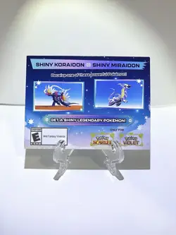 Shiny Koraidon Shiny Miraidon GameStop Code Card NOT SCRATCHED UNUSED NM - Image 1