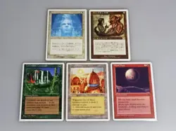 MTG 5 Card Set English Japanese White Used Collector Condition - Image 1