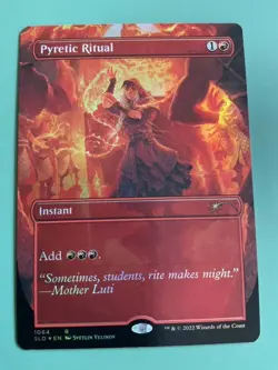 Pyretic Ritual Foil Borderless Red Card English 1 Sheet Collectible - Image 1