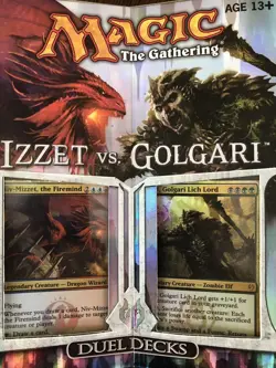 DuelDecks Izzet vs Golgari Magic The Gathering English Card Game Used - Image 1
