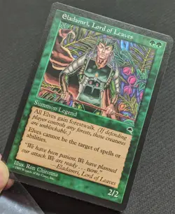 Eladamri Lord of Leaves MTG TMP Card English Tspt Rare Used - Image 3