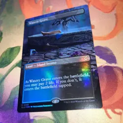 Crude Watery Grave MTG Foil Unused Collectible Card Game Magic - Image 1