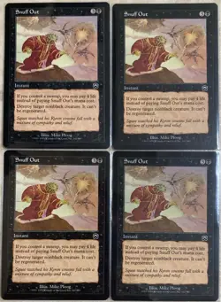 MTG Kill Snuff Out Set of 4 Masks Black English Common Cards - Image 1