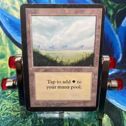 Vintage MTG Alpha Plains Basic Land Rare Collectible Used - Image 3