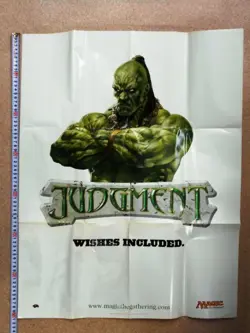 Rare MTG Judgment Poster Magic The Gathering Promotional Not for Sale Used - Image 1