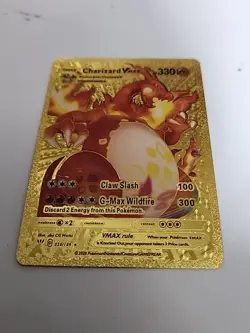 Pokemon Card Charizard VMAX Gold - Image 1